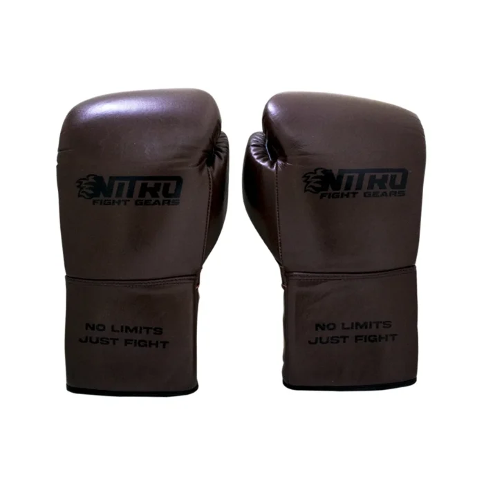 Nitro X Brown Leather Boxing Gloves