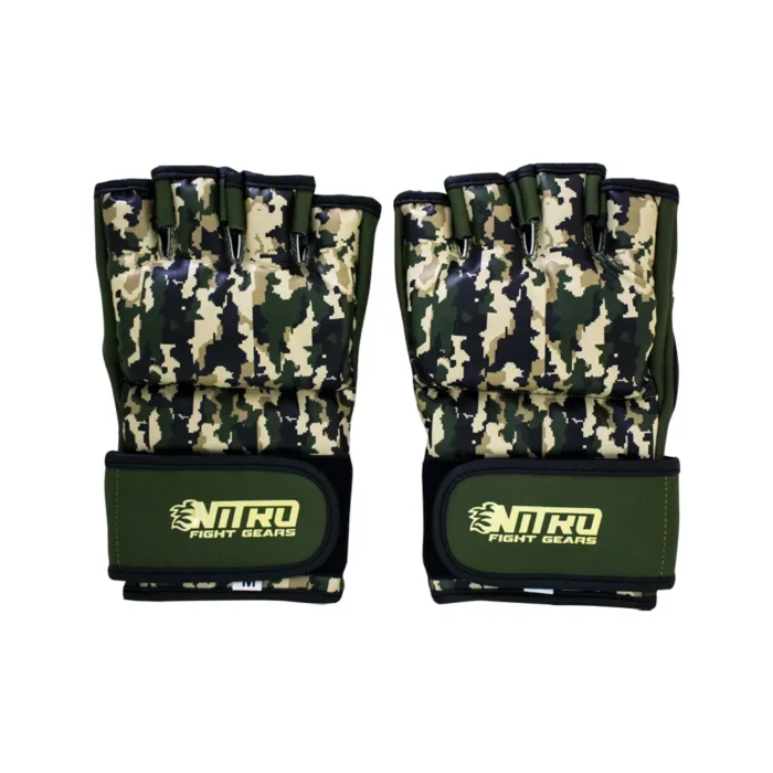 Nitro Green Military MMA Gloves