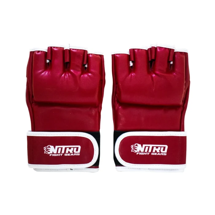 Nitro Red and White MMA  Gloves